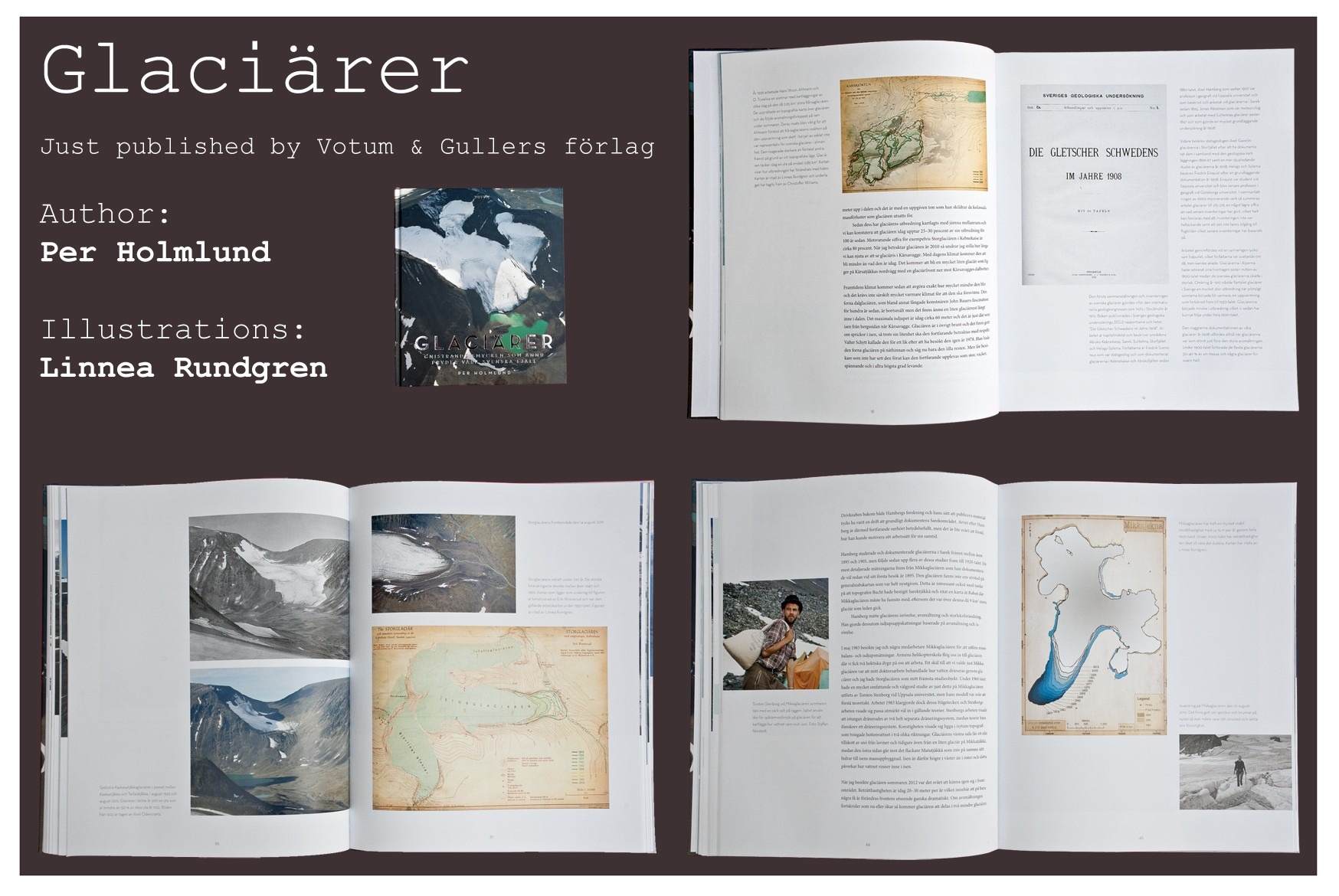 Freshly published book about Glaciers with illustrations by Linear Photography